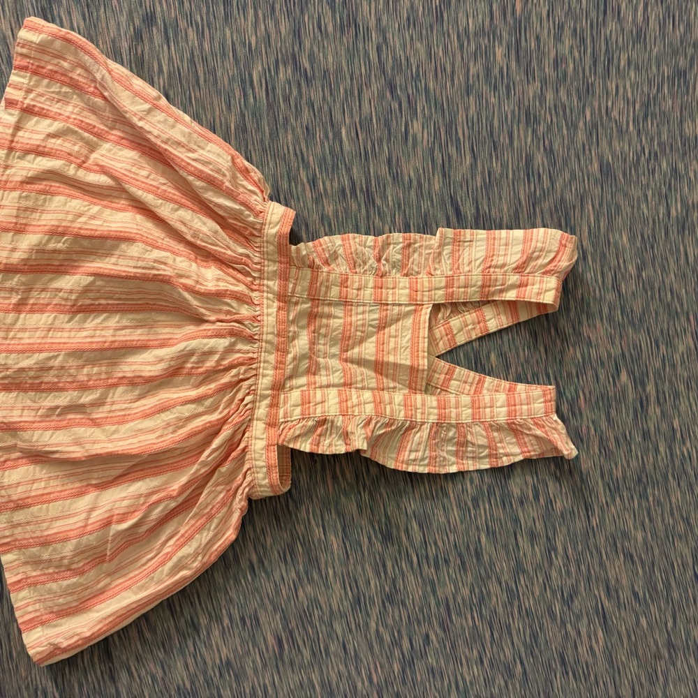 Cat & Jack Striped Pink and Cream Kids Dress